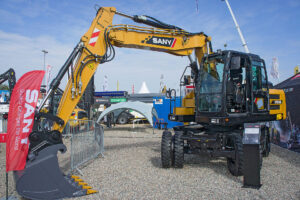 Sany Mobilbagger auf der Baufachmesse Nordbau