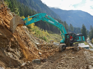 Read more about the article Stark im Gesteinsabbau: Kobelco SK 530LC-11