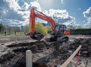 Hitachi Zaxis 160LC-7 im Einsatz