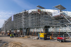 Bau der Oderbrücke Küstrin-Kietz mithilfe von PERI Ingenieuren