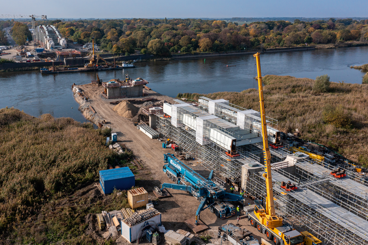 Read more about the article PERI Gerüstlösung für die Oderbrücke