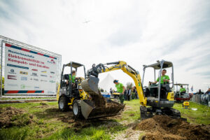 Tim Rohrer berichtet über den GaLaBau auf der RATL 2023. Hier die Musterbaustelle Elektromobilität.