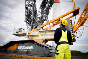 Liebherr Raupenkran LR 11000 im Windpark Vanikum