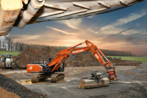 Hitachi ZX250 und ZX350 von Kiesel im Einsatz bei Reuscher