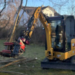 Holp RotoTop am Kompaktbagger CAT302 CR