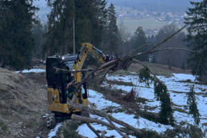 Holp RotoTop am Kompaktbagger CAT302 CR 