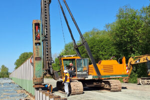 Ausbau der Wunderline mit Spundwänden von terra infrastructure