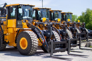 Vier neue Hyundai HL960A Radlader für den Maschinenpark von Berger Bau