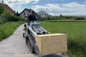 Mit dem Bobcat MT100 400 km nach Augsburg