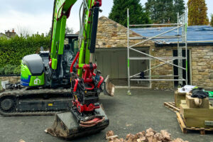 Yanmar SV100-7 im Einsatz bei der Wade Group in Lancashire, England