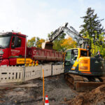 Hyundai Kurzheck-Bagger im Einsatz bei Bokmeier