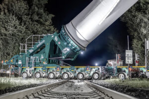 Der Scheuerle BladeLifter G4 im Einsatz für Enercon