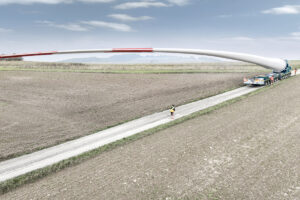 Der Scheuerle BladeLifter G4 im Einsatz für Enercon