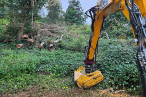 Holp RotoTop am JCB Hydradig im Einsatz bei Andreas Jansen aus Lierschied