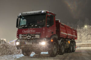 Mercedes-Benz Arocs im Schneedienst beim Biathlon-Weltcup 2026 in Oberhof