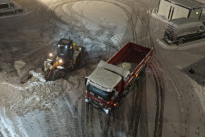 Mercedes-Benz Arocs im Schneedienst beim Biathlon-Weltcup 2026 in Oberhof