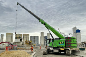 Sennebogen Krane im Einsatz: Schlitzwände und Schwerlastarbeiten für das neue U-Bahn-Netz von Paris