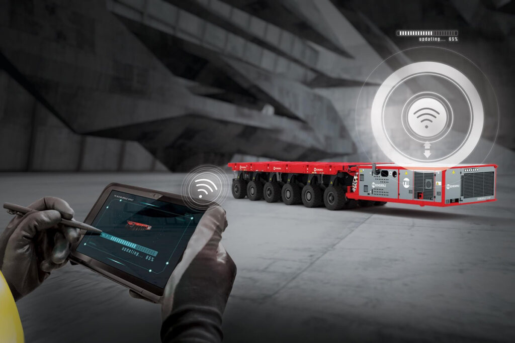 Neue Funktionen für SPMT (Self-Propelled Modular Transporter) von TII Scheuerle