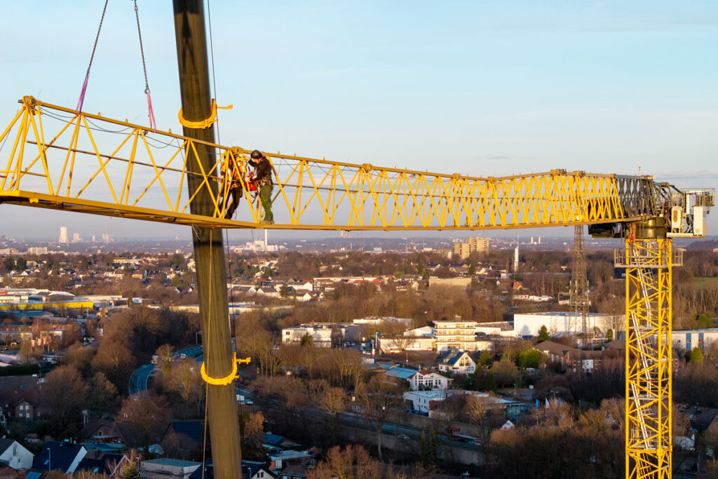 Ein Liebherr Obendreherkran 340 EC-B überzeugte bei Großprojekt in Mülheim