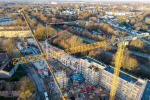 Ein Liebherr Obendreherkran 340 EC-B überzeugte bei Großprojekt in Mülheim