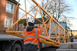 Ein Liebherr Obendreherkran 340 EC-B überzeugte bei Großprojekt in Mülheim