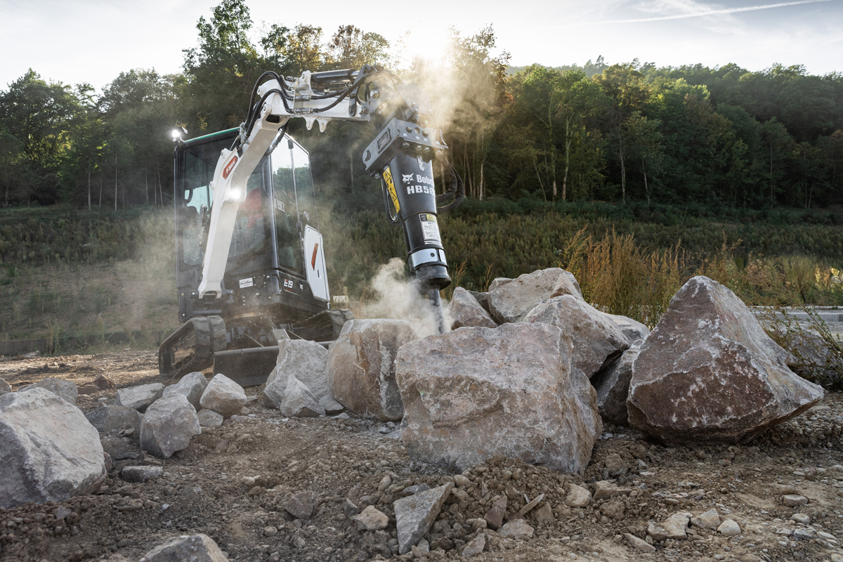 Kompakter Minibagger Bobcat E19 R2
