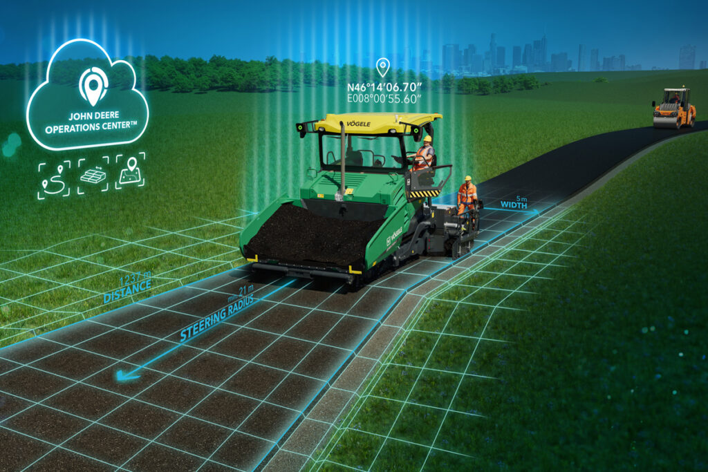 Automatisierungslösungen für Vögele Strich-5-Straßenfertiger