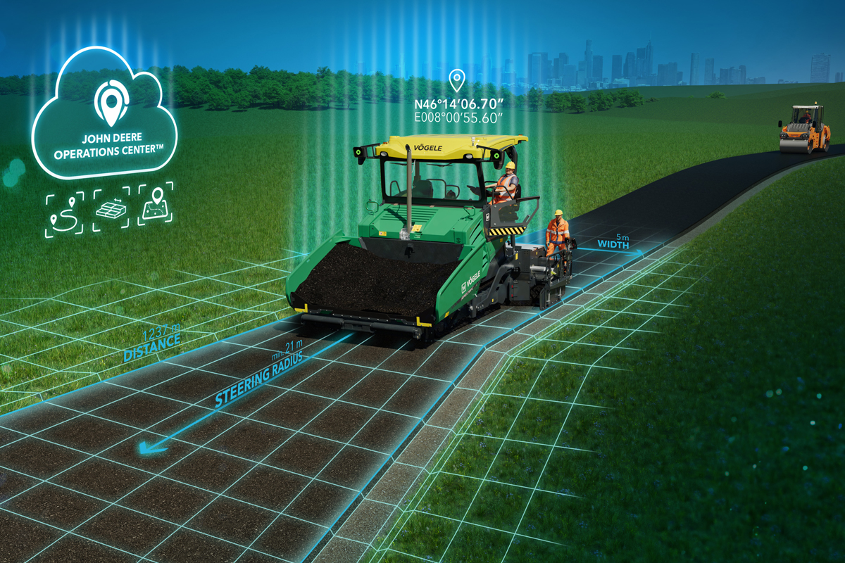 Automatisierungslösungen für Vögele Strich-5-Straßenfertiger