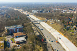 Bau des Lärmschutztunnels Hamburg-Altona mit Hilfe einer Tunnelschalungslösung auf Basis des Peri Variokit