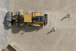 Kollisionswarnsystem für den Radlader Cat 966 XE