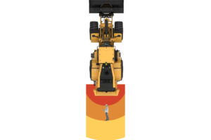 Kollisionswarnsystem für den Radlader Cat 966 XE