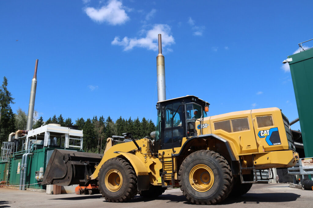 Cat 950 GC Electric bei BioIN im Kompostwerk