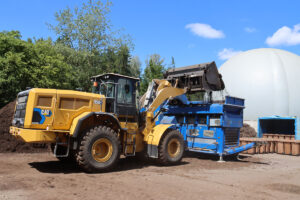 Cat 950 GC Electric bei BioIN im Kompostwerk