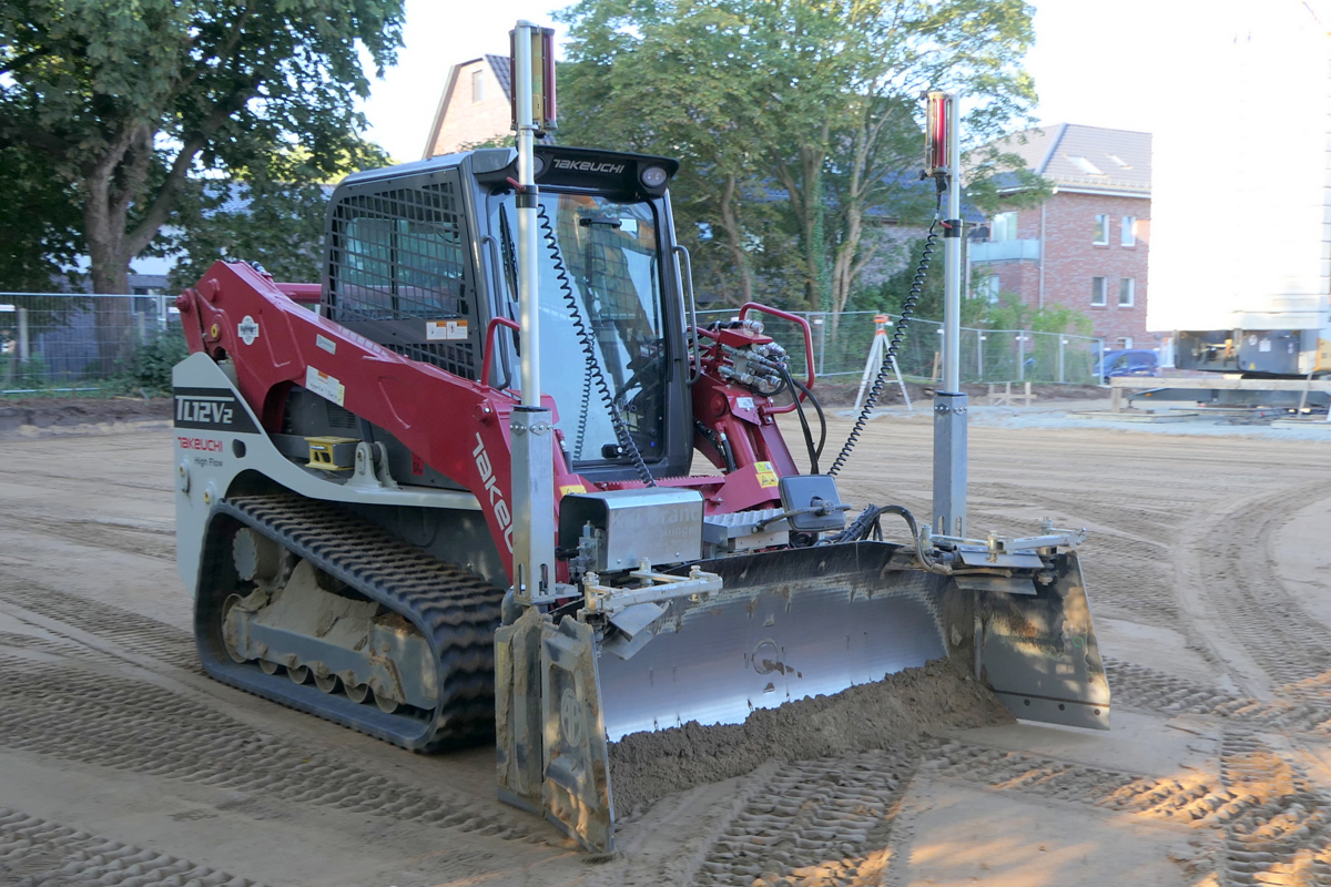 Die Takeuchi TL 12 2V überzeugt auf der Baustelle