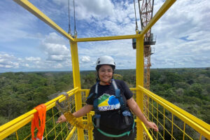 Vier Liebherr Turmdrehkrane 85 EC-B erschließen beim AmazonFACE-Projekt in Brasilien den Regenwald für die Klimaforschung